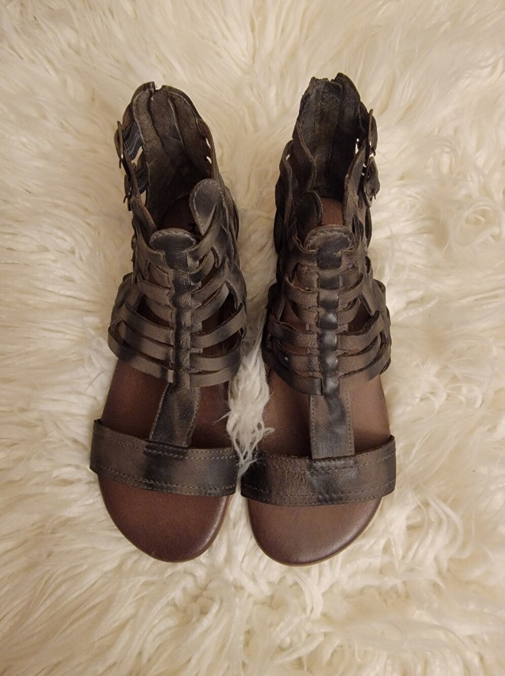 🆕️🩴 ROAN By Bed Stu "Bee" Gladiator Sandals, Bosco, Sz 8